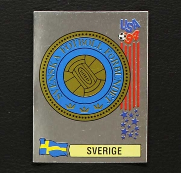 USA 94 No. 115 Panini sticker badge Sverige