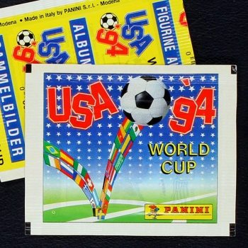 USA 94 Panini Sticker Tüte - gelb Hochformat