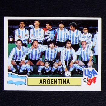 USA 94 No. 218 Panini sticker Argentina - brown