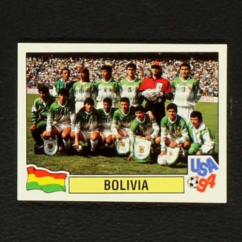 USA 94 Nr. 194 Panini Sticker Mannschaft Bolivia