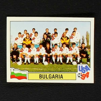 USA 94 Nr. 256 Panini Sticker Mannschaft Bulgaria