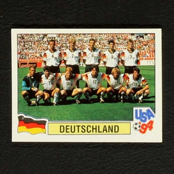 USA 94 Nr. 143 Panini Sticker Mannschaft Deutschland