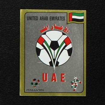 Italia 90 Nr. 305 Panini Sticker United Arab Emirates Wappen