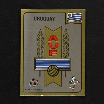 Italia 90 Nr. 363 Panini Sticker Uruguay Wappen