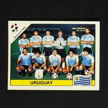 Italia 90 Nr. 366 Panini Sticker Uruguay Mannschaft