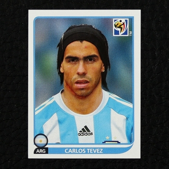 Carlos Tevez Panini Sticker Nr. 124 - South Africa 2010