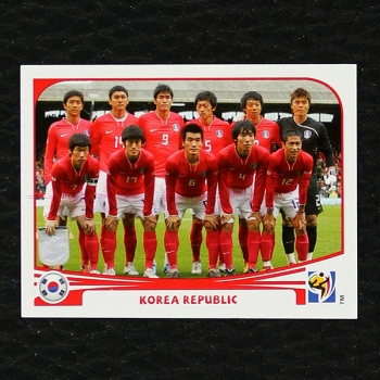 Südkorea Team Panini Sticker Nr. 144 - South Africa 2010