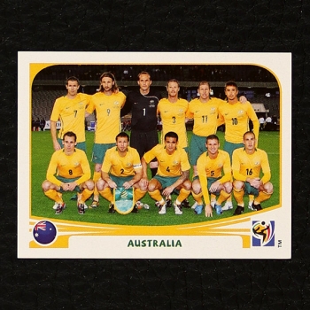 Australien Team Panini Sticker Nr. 277 - South Africa 2010