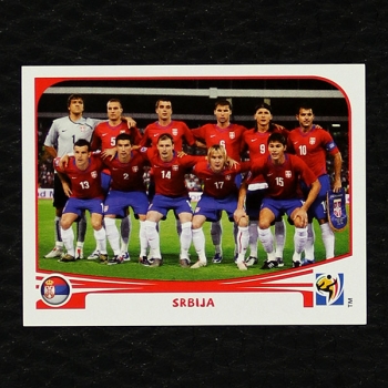 Serbien Team Panini Sticker Nr. 296 - South Africa 2010