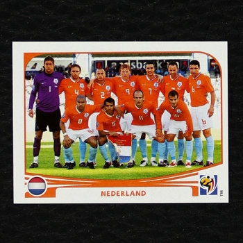 Niederlande Team Panini Sticker Nr. 334 - South Africa 2010