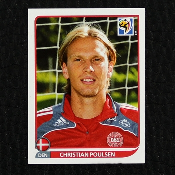 Christian Poulsen Panini Sticker Nr. 361 - South Africa 2010