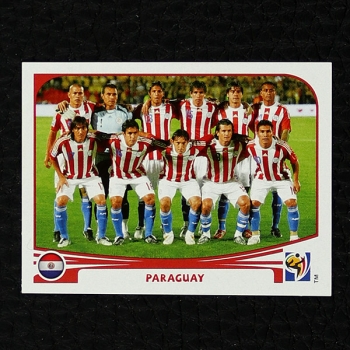 Paraguay Team Panini Sticker No. 429 - South Africa 2010