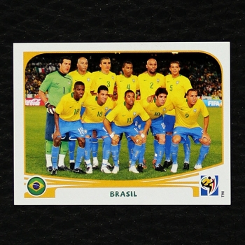 Brasil Team Panini Sticker No. 486 - South Africa 2010