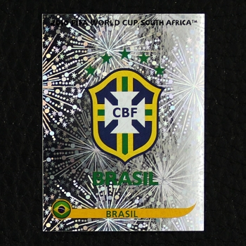 Brasilien Wappen Panini Sticker Nr. 487 - South Africa 2010