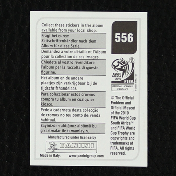 Deco Panini Sticker Nr. 556 - South Africa 2010