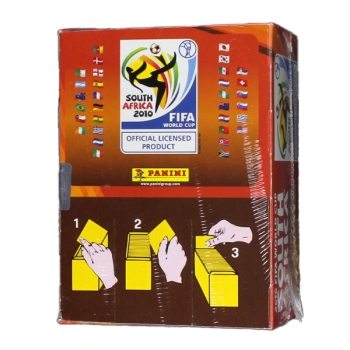 South Africa 2010 Panini Box mit 100 Sticker Tüten