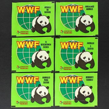 WWF Bedrohte Tierwelt 1986 Panini sticker bag - 6 versions