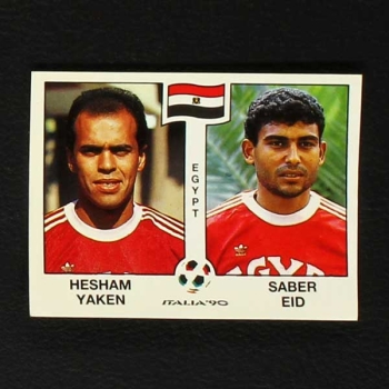 Italia 90 No. 443 Panini sticker Yaken - Eid