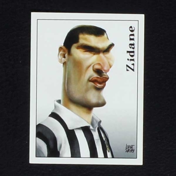 Zidane Karikatur Panini Sticker Serie Calciatoi 2000