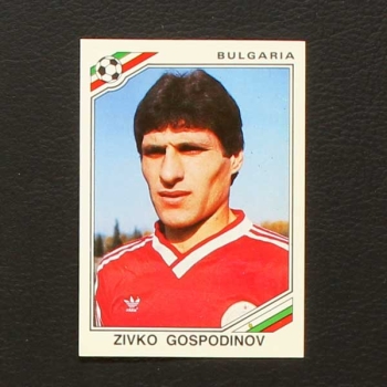 Mexico 86 Nr. 064 Panini Sticker Zivko Gospodinov