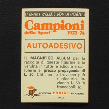 Mourtaz Khourtzilava Panini Sticker Campioni dello Sport 1973