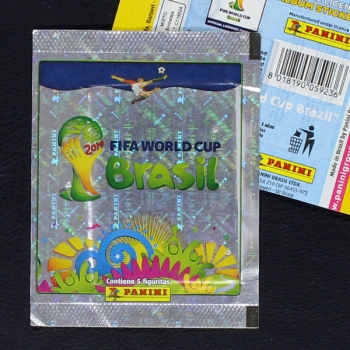 Brasil 2014 Panini sticker bag Hologramm yellow variant