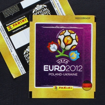 Euro 2012 Panini Sticker Tüte ohne Barcode mit Nummer