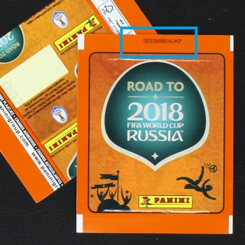 Road to Russia 2018 Panini gelbe Version + Nummer