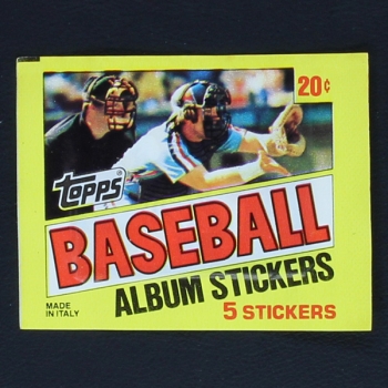 Basketball 1982 Topps Sticker Tüte