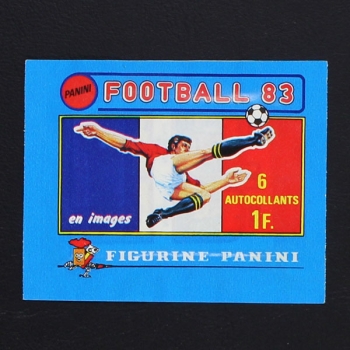 Football 83 Panini Sticker Tüte Frankreich