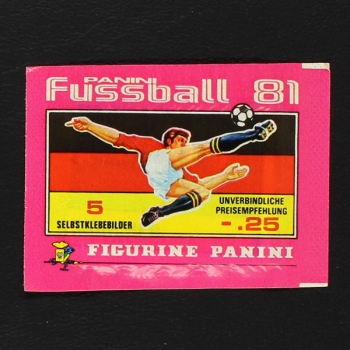 Fußball 81 Panini Sticker Tüte
