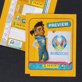 Euro 2020 Preview Panini sticker bag orange without barcode