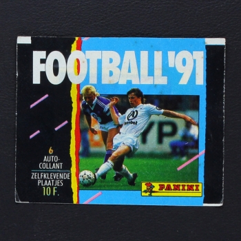 Football 91 Panini Sticker Tüte Belgien