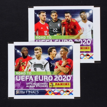 Road to Euro 2020 Panini sticker bag 2 variants without barcode