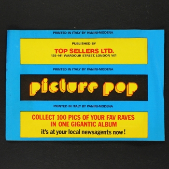 Picture Pop 1974 Panini Sticker Tüte - leer