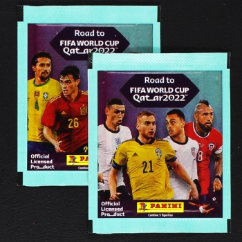 Road to Qatar 2022 Panini Sticker Tüten - Brasil Version