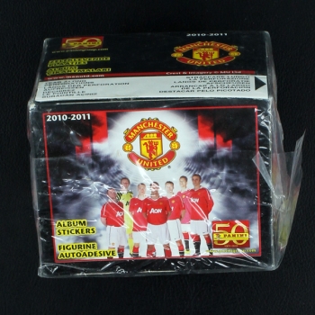 Manchester United 2010 Panini Box mit 50 Sticker Tüten