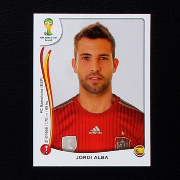 Brasil 2014 Nr. 115 Panini Sticker Jordi Alba