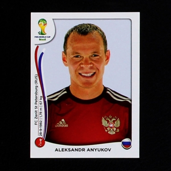 Brasil 2014 Nr. 609 Panini Sticker Aleksandr Anyukov