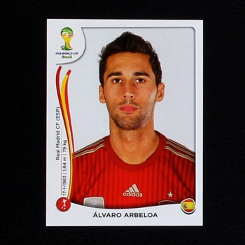 Brasil 2014 Nr. 114 Panini Sticker Alvaro Arbeloa