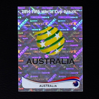 Brasil 2014 Nr. 165 Panini Sticker Australia Wappen