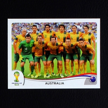 Brasil 2014 Nr. 166 Panini Sticker AustraliaTeam