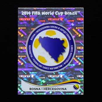 Brasil 2014 Nr. 431 Panini Sticker Bosna i Hercegovina Wappen