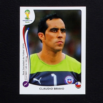 Brasil 2014 Nr. 148 Panini Sticker Claudio Bravo