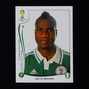 Brasil 2014 No. 485 Panini sticker Ideye Brown