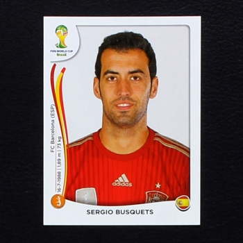 Brasil 2014 Nr. 117 Panini Sticker Sergio Busquets