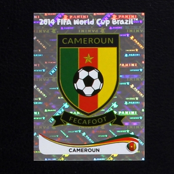 Brasil 2014 Nr. 089 Panini Sticker Cameroun Wappen