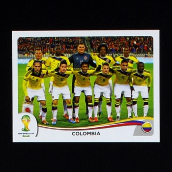 Brasil 2014 Nr. 185 Panini Sticker Colombia Team