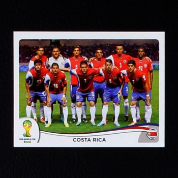 Brasil 2014 Nr. 280 Panini Sticker Costa Rica Team