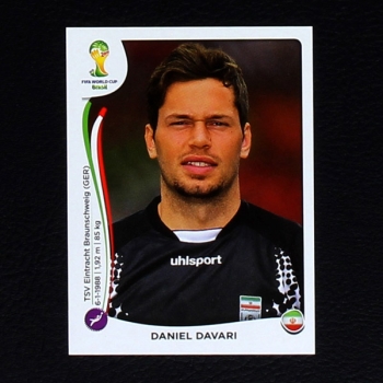 Brasil 2014 Nr. 452 Panini Sticker Daniel Davari